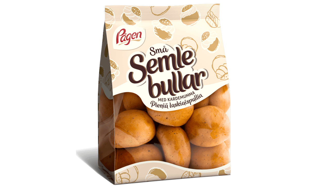 Bild på Små Semlebullar i sin förpackning