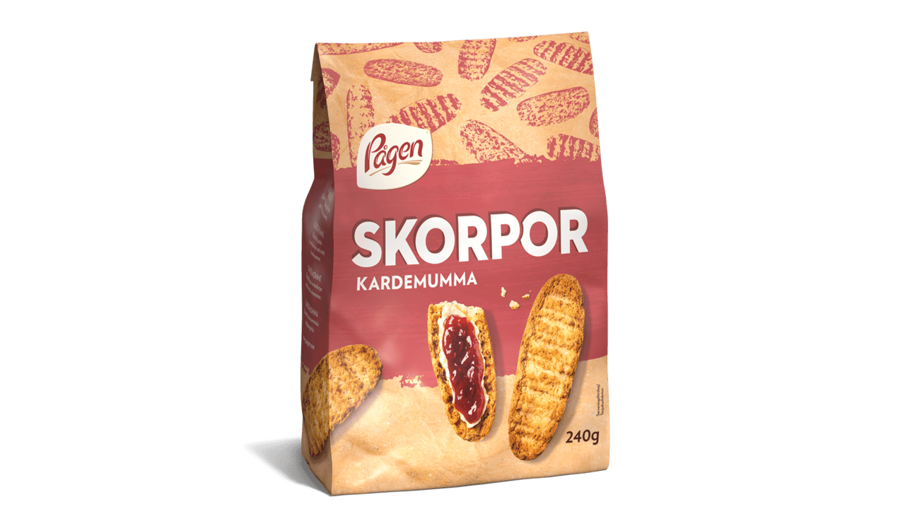 Bild på Kardemumma skorpa i sin förpackning
