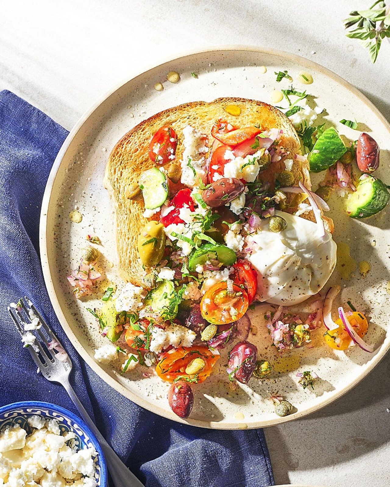Bild på Greek Salad Sandwich på Grekiskt Lantbröd