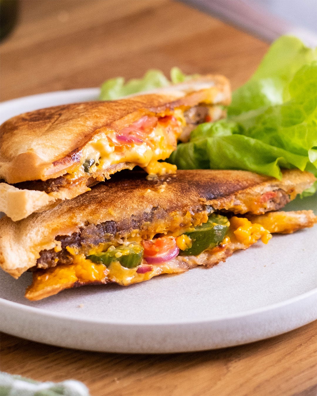 Bild på Cheeseburger toast