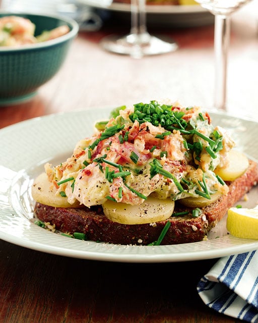 Macka med Rökt lax & räkor - Grovbröd - Recept | Pågen