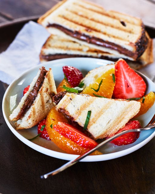 Nougattoast med glass - Roast ’n Toast - Recept | Pågen