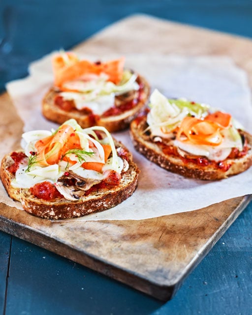 Pizzamackor med fänkålssallad - KärnSund - Recept | Pågen