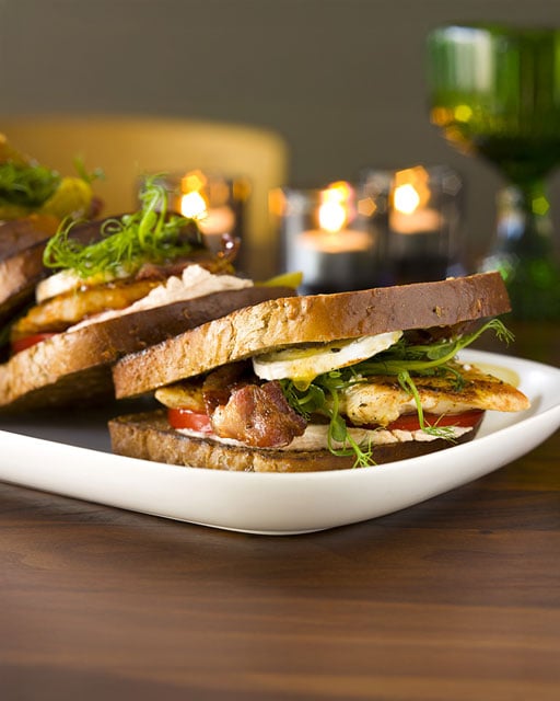 Dubbelmacka med pålägg