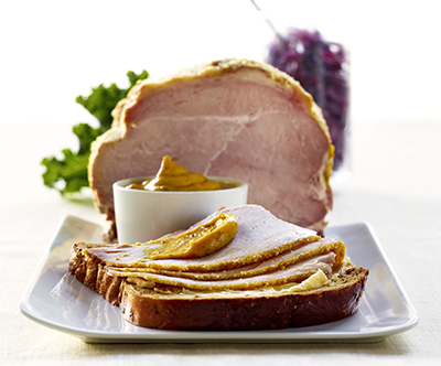 Vörtbröd med julskinka