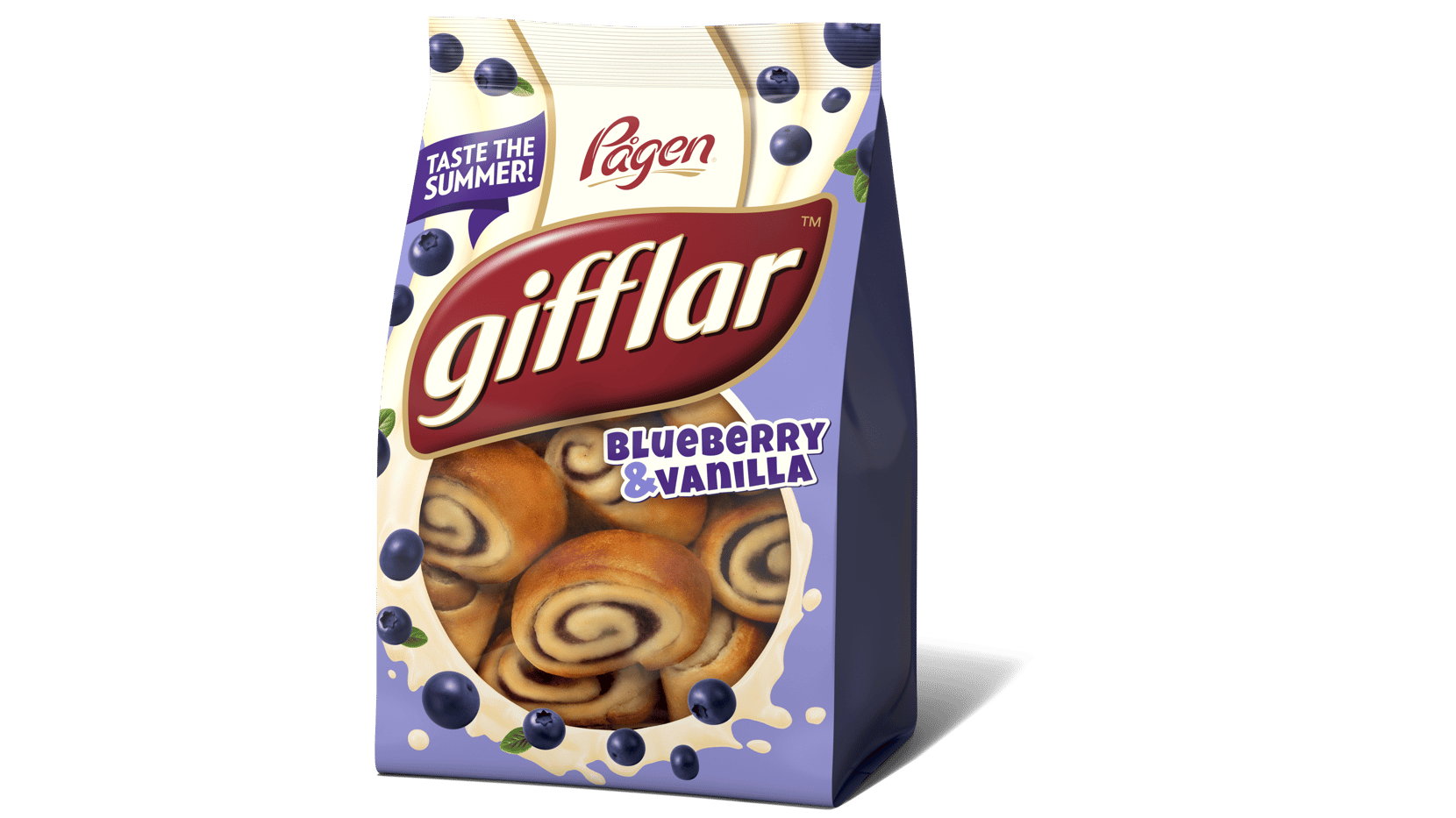 Bild på Gifflar Blueberry Vanilla i sin förpackning