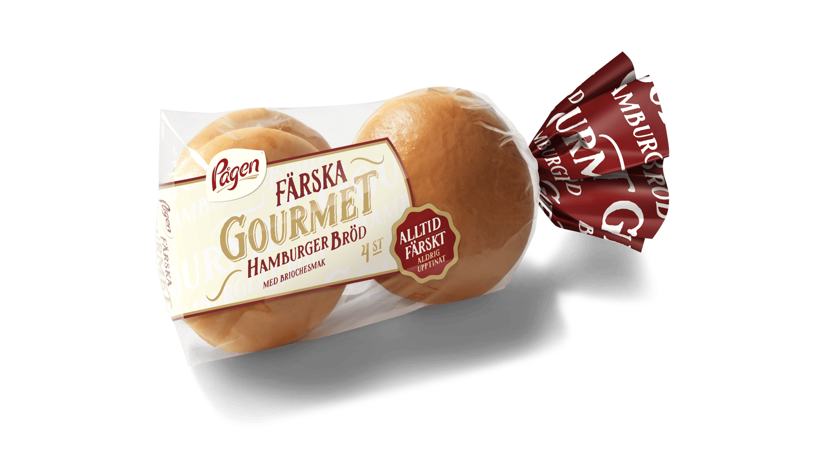 Bild på Gourmet Hamburgerbröd i sin förpackning