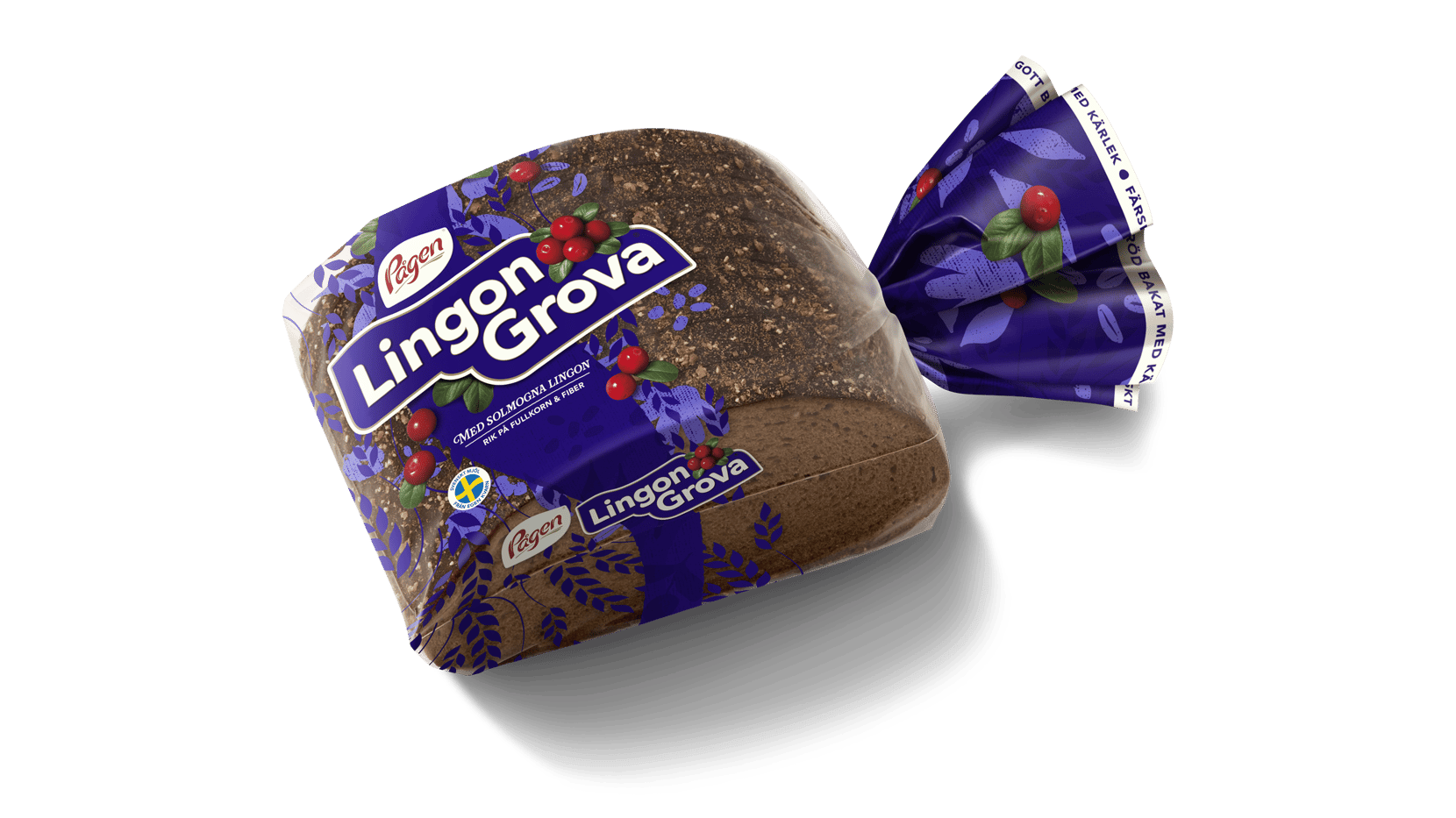 Bild på LingonGrova i sin förpackning