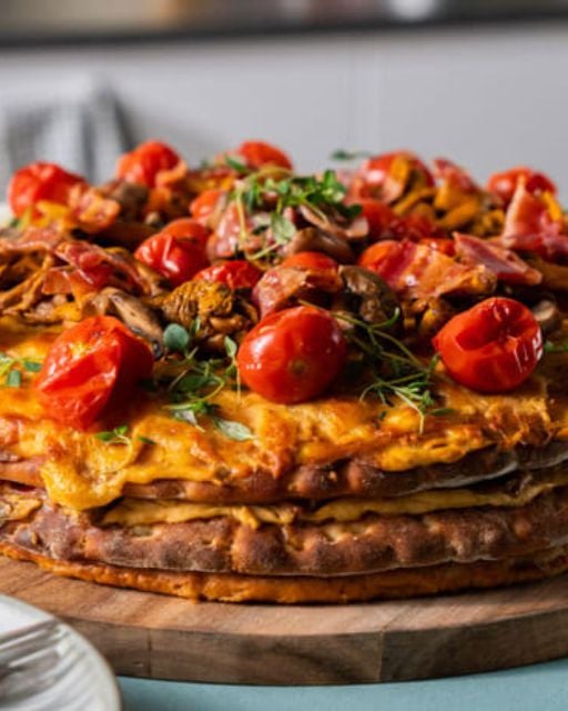 Bild på Varm smörgåstårta med bacon