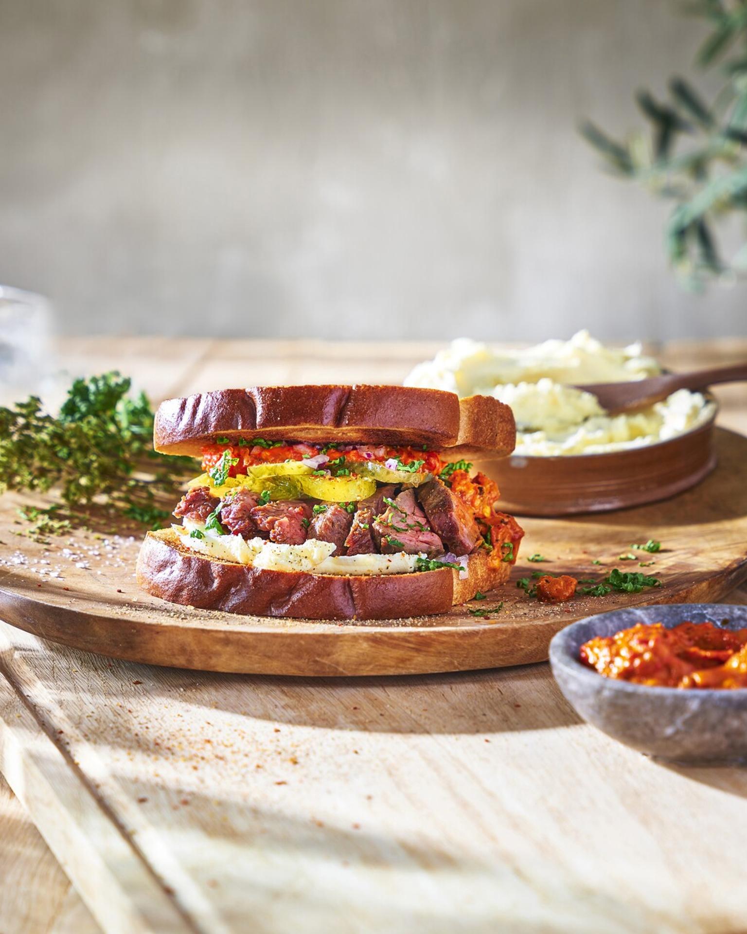 Bild på Croatian Steak Sandwich på Pågenlimpan