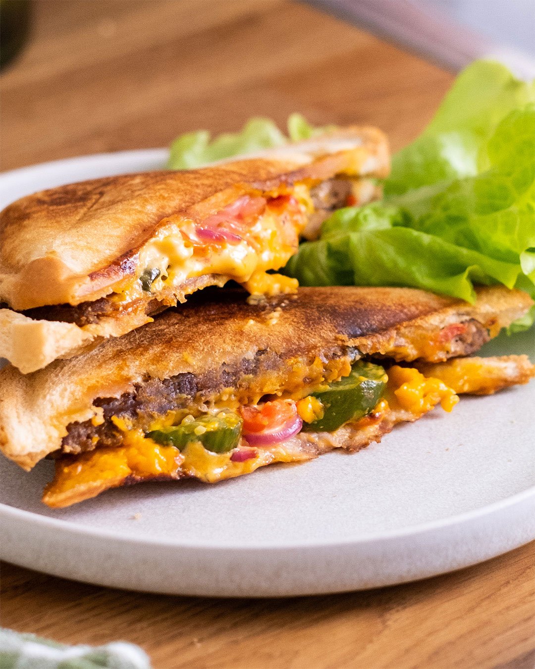 Bild på Cheeseburger toast