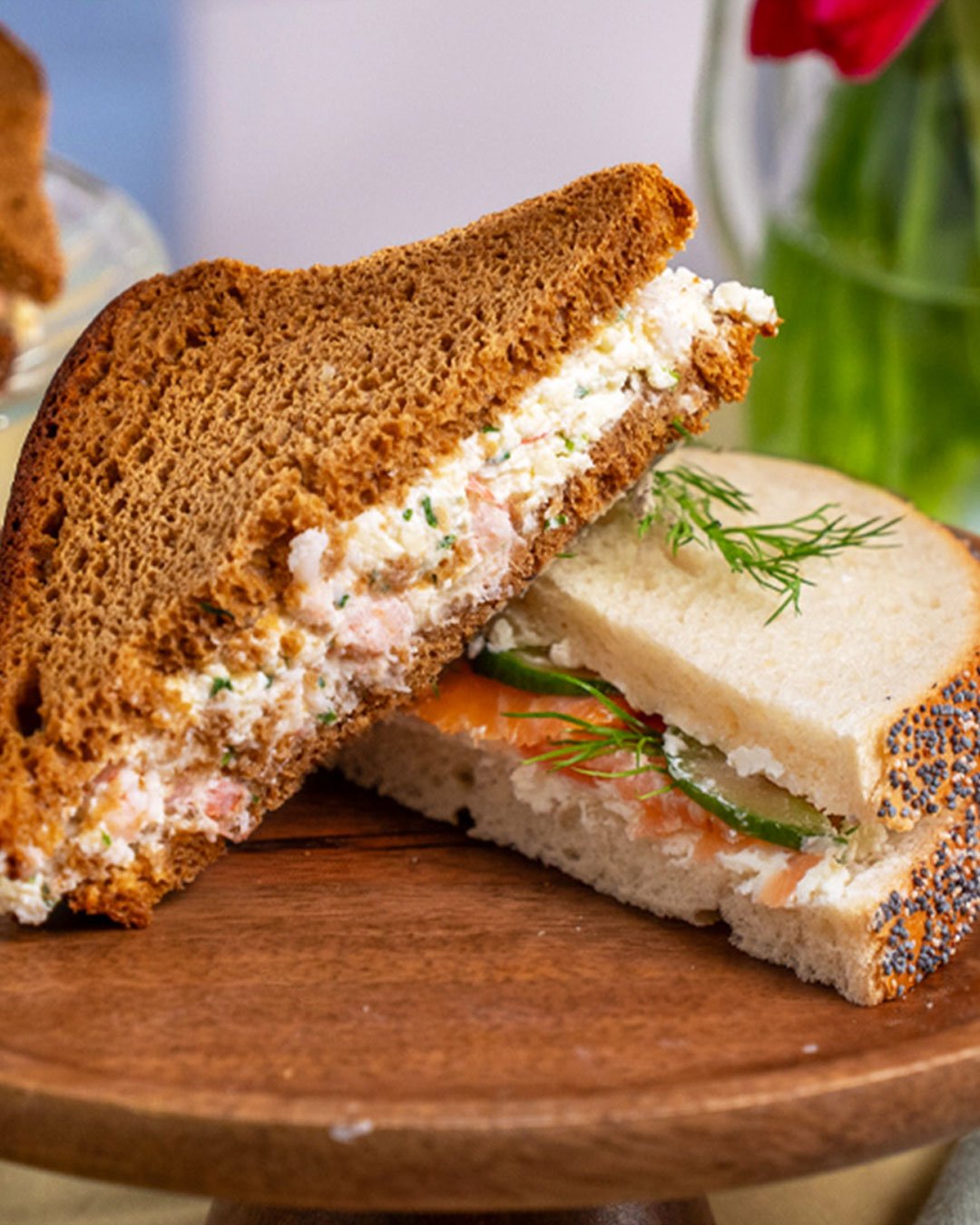 Bild på Kavringsnittar med ostig räkröra