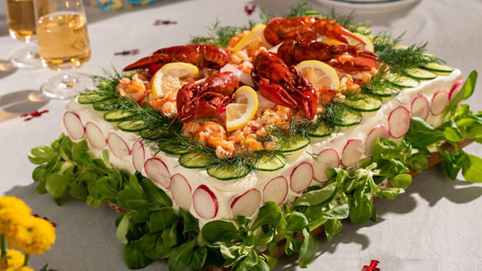 Bild på smörgåstårta