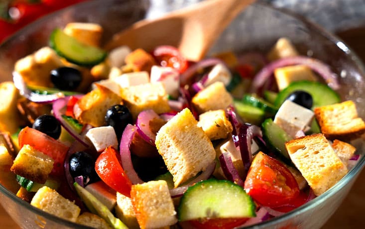 Brödsallad med Grekiskt Lantbröd - Recept | Pågen