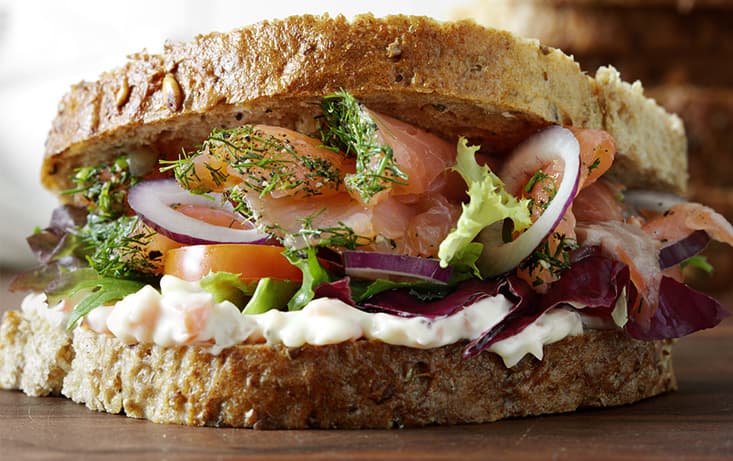 Laxsmörgås - Smörgås med gravad lax - Laxmacka | Pågen