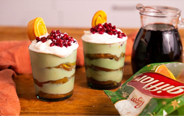 Juldessert med glöggdoppade Gifflar Saffran - Recept | Pågen