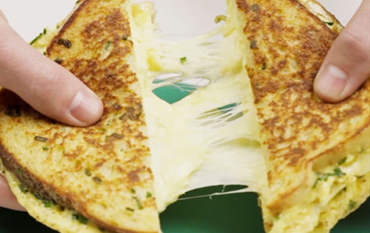 Bröd-omelett med cheddar & gräslök - Levain - Recept | Pågen