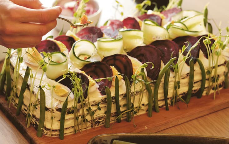 Smörgåstårta med Kräft- och äggfyllning - Recept | Pågen