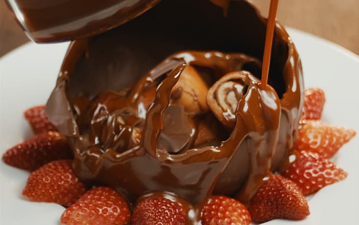 Gifflar-sfär med tjock kolasås - Recept | Pågen