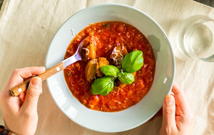Tomatsoppa Pappa al pomodoro på LantGoda Surdegsbröd - Recept | Pågen