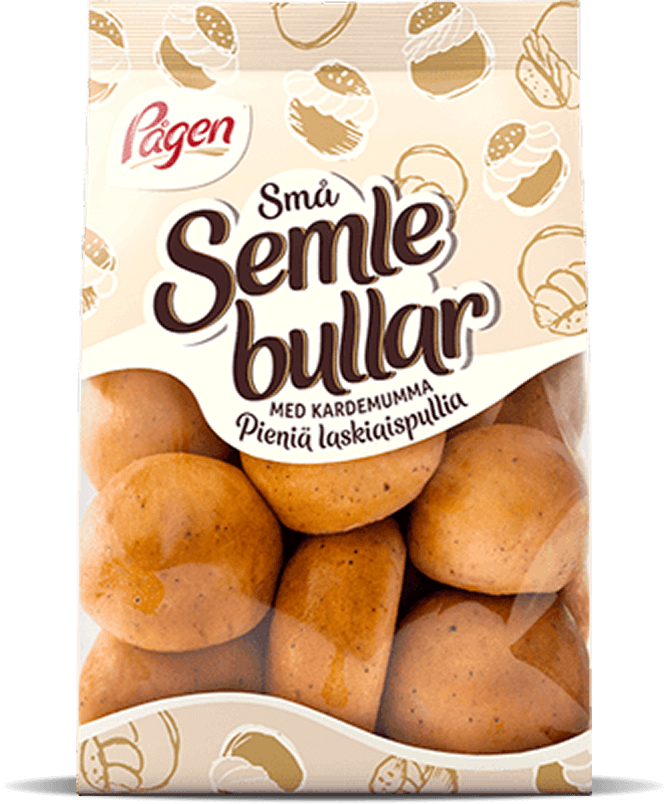 Små Semlebullar med kardemumma